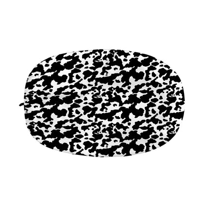 Black And White Cow Pattern Print Car Side Mirror Covers