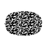 Black And White Cow Pattern Print Car Side Mirror Covers