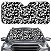 Black And White Cow Pattern Print Car Windshield Sun Shade