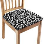 Black And White Cow Pattern Print Chair Cushion Cover