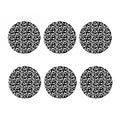 Black And White Cow Pattern Print Coaster Set