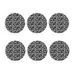 Black And White Cow Pattern Print Coaster Set