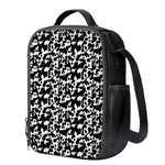 Black And White Cow Pattern Print Crossbody Lunch Bag