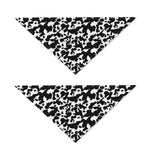 Black And White Cow Pattern Print Dog Bandana