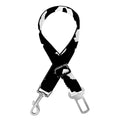Black And White Cow Pattern Print Dog Seat Belt