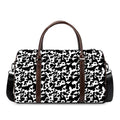 Black And White Cow Pattern Print Duffel Bag