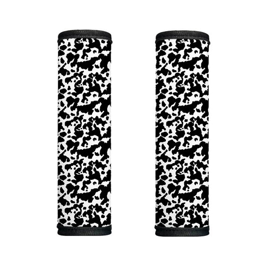 Black And White Cow Pattern Print Handle Covers