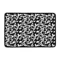 Black And White Cow Pattern Print Kitchen Mat