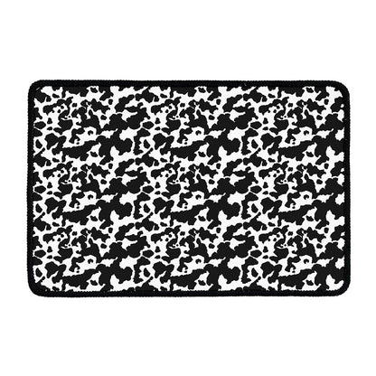 Black And White Cow Pattern Print Kitchen Mat
