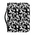 Black And White Cow Pattern Print Leather Bible Cover