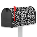 Black And White Cow Pattern Print Mailbox Cover