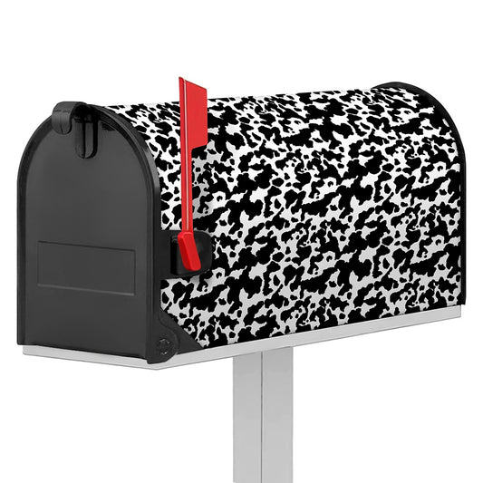 Black And White Cow Pattern Print Mailbox Cover