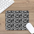 Black And White Cow Pattern Print Mouse Pad