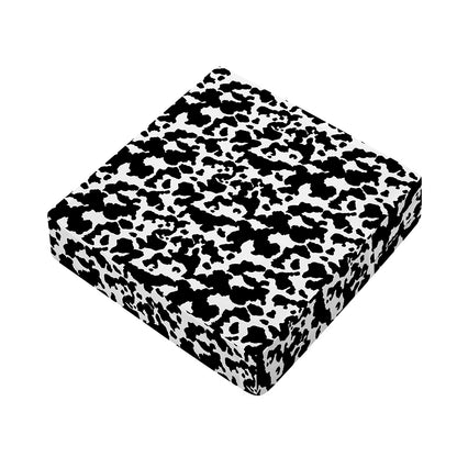 Black And White Cow Pattern Print Outdoor Seat Cushion Cover