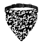 Black And White Cow Pattern Print Over The Collar Dog Bandana
