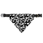 Black And White Cow Pattern Print Over The Collar Dog Bandana