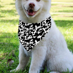 Black And White Cow Pattern Print Over The Collar Dog Bandana
