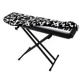 Black And White Cow Pattern Print Piano Keyboard Cover