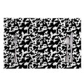 Black And White Cow Pattern Print Placemat