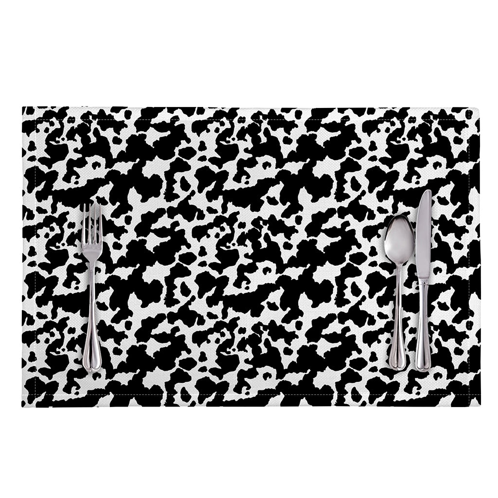 Black And White Cow Pattern Print Placemat
