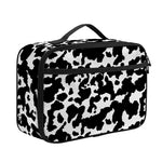 Black And White Cow Pattern Print Portable Lunch Bag