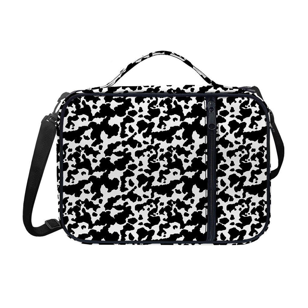 Black And White Cow Pattern Print Shoulder Strap Bible Bag