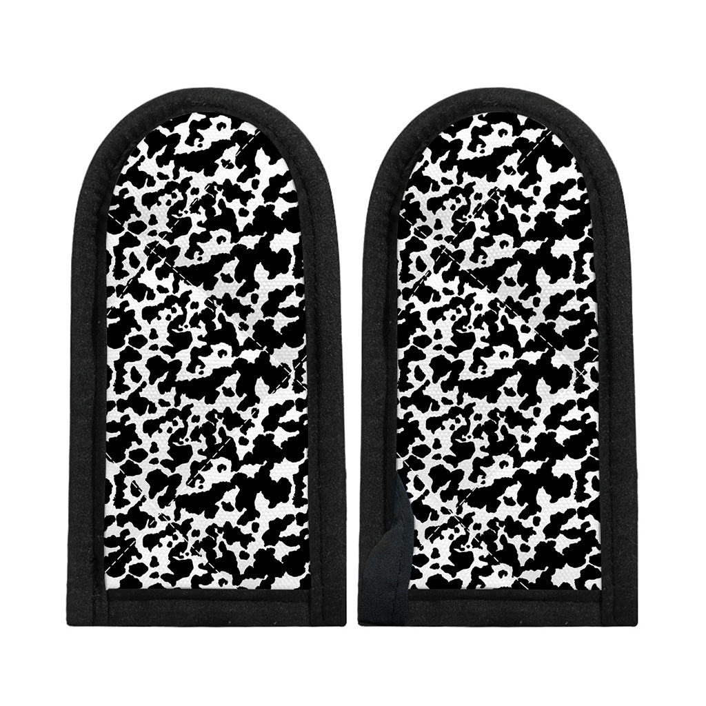 Black And White Cow Pattern Print Skillet Handle Cover