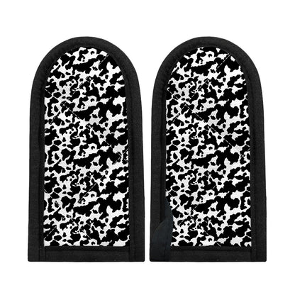 Black And White Cow Pattern Print Skillet Handle Cover