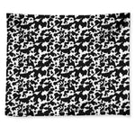 Black And White Cow Pattern Print Tapestry
