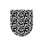 Black And White Cow Pattern Print Toilet Lid Cover
