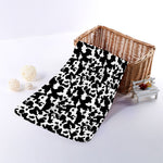 Black And White Cow Pattern Print Towel