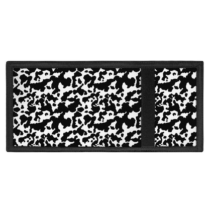Black And White Cow Pattern Print Trifold Wallet