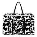 Black And White Cow Pattern Print Utility Tote Bag