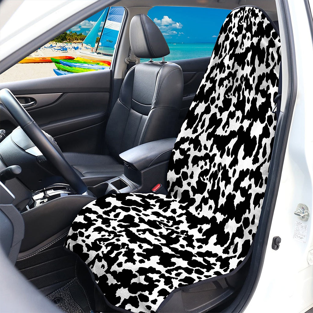 Black And White Cow Pattern Print Waterproof Car Seat Cover