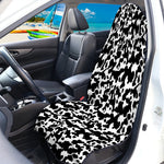 Black And White Cow Pattern Print Waterproof Car Seat Cover