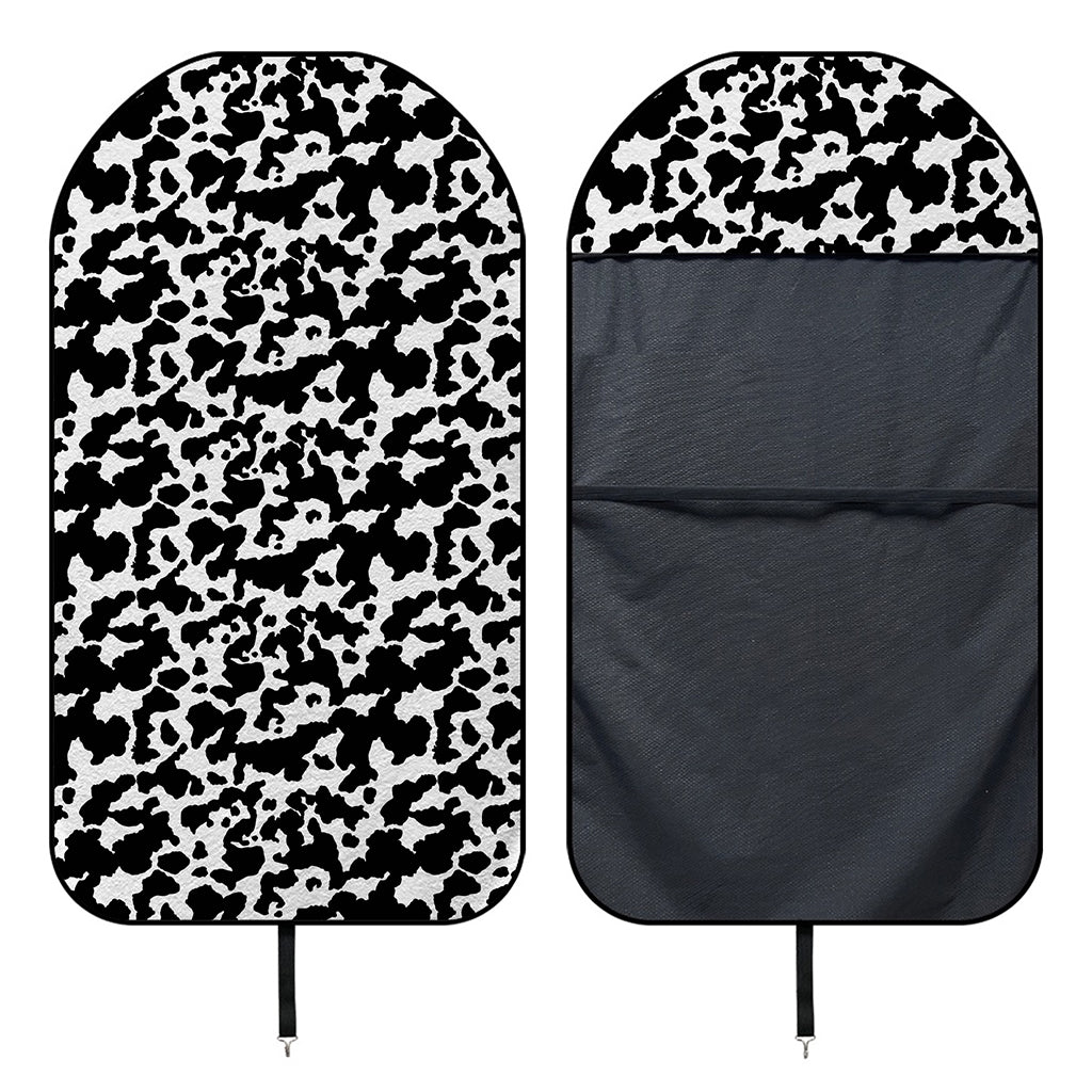Black And White Cow Pattern Print Waterproof Car Seat Cover
