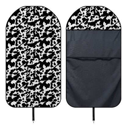 Black And White Cow Pattern Print Waterproof Car Seat Cover