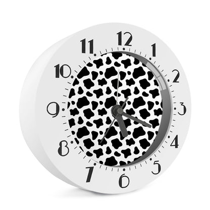 Black And White Cow Print Alarm Clock