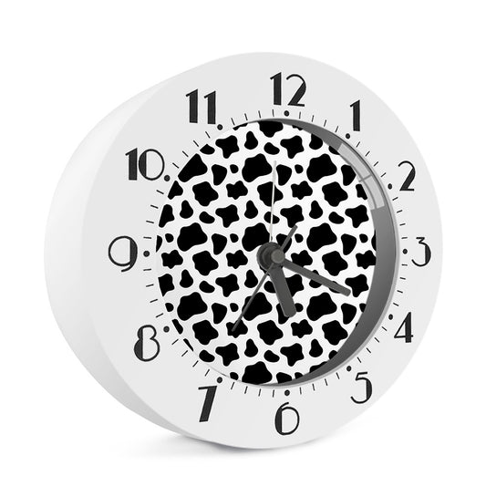 Black And White Cow Print Alarm Clock