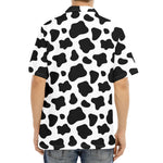 Black And White Cow Print Aloha Shirt