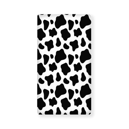 Black And White Cow Print Baby Crib Sheet