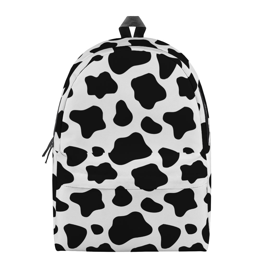 Black And White Cow Print Backpack