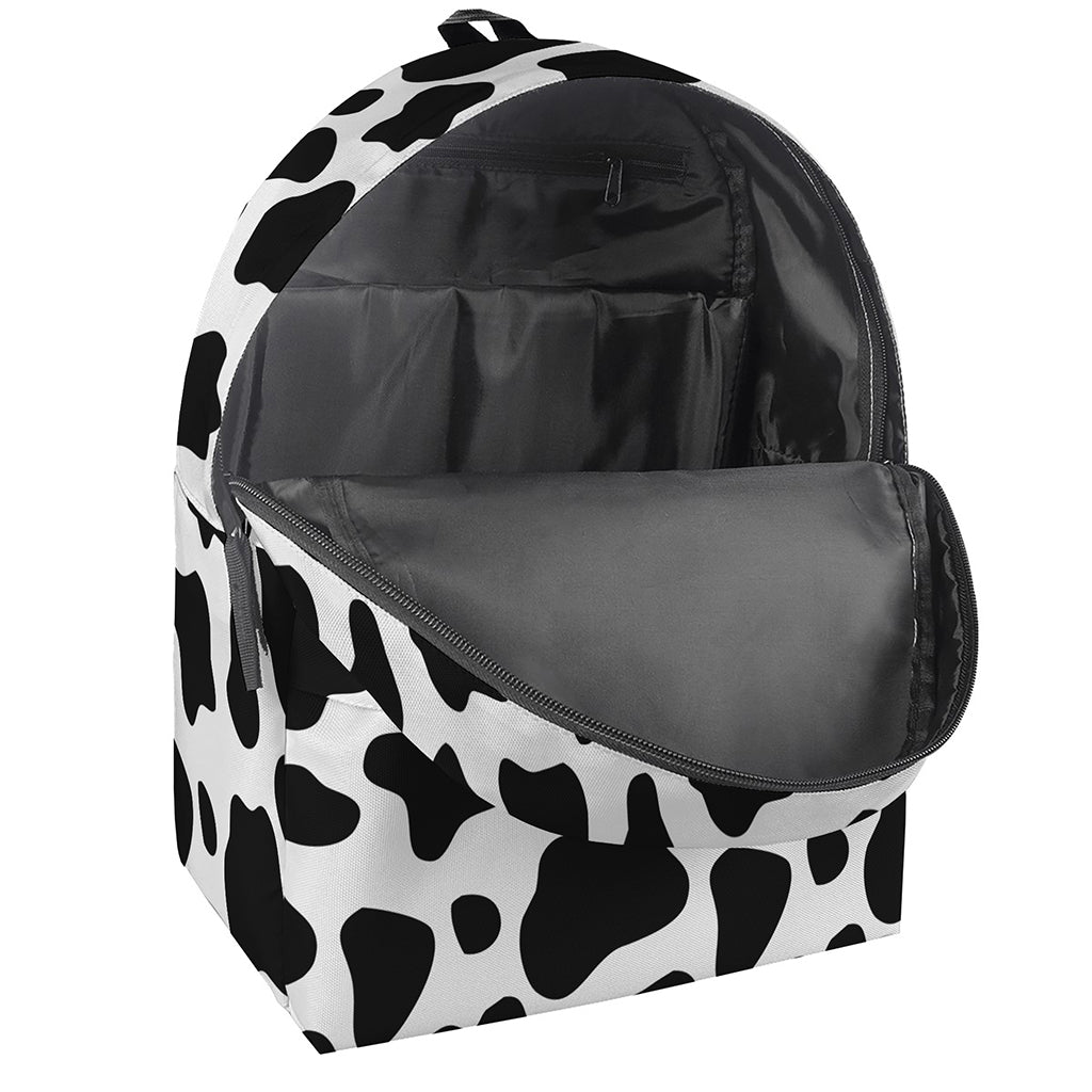 Black And White Cow Print Backpack