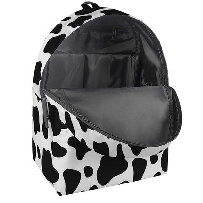 Black And White Cow Print Backpack