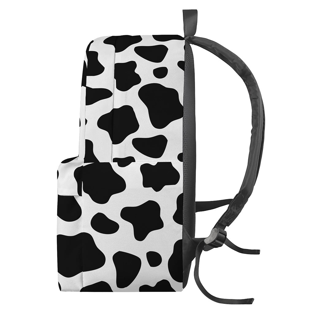 Black And White Cow Print Backpack