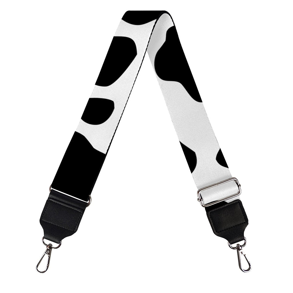 Black And White Cow Print Bag Strap