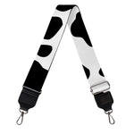 Black And White Cow Print Bag Strap