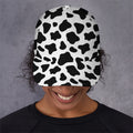 Black And White Cow Print Baseball Cap