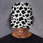 Black And White Cow Print Baseball Cap