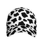 Black And White Cow Print Baseball Cap